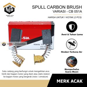 Carbon Brush CB Kul Spul Arang Maktec CB51 CB-51A For Makita
