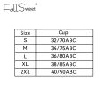 FallSweet Áo ngực nâng ngực không gọng, chống chảy xệ, kiểu Pháp,Họa tiết hoa, chất liệu ren, dành cho nữ. 