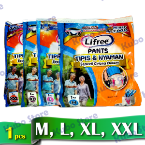 Lifree Pants Popok Celana Dewasa isi 10 sachet size M L XL XXL