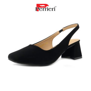 Perrieri Women Sling Back Heels 63972 6cm (Matte Black)