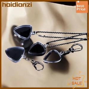 haidianzi Guitarist lưu trữ guitar chọn hộp bộ sưu tập rõ ràng chủ Keyring Túi hình trái tim chọn kích thước trường hợp phụ kiện âm nhạc