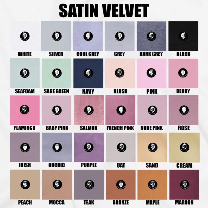 Kain Satin Velvet IMPORT PREMIUM Grade A - REVINTEX BANDUNG