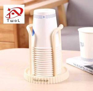 TWOL SHOP Stock no.244,1pcs Paper Cup Storage Holder for Plastic Cup and Disposable Paper Cups