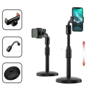 Holder HP Meja Fleksibel 360° Model Tiang HD25 Desktop Phone Stand Holder Tiang Microphone
