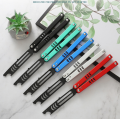 Anti slip integrated aluminum alloy handle, folding butterfly practice tool, cool bottle opener style. 
