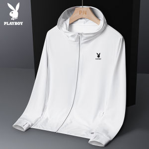 Playboy Summer Korean Version of The Mens and Womens Outdoor Skin Clothes Loose Light Breathable and Quick-drying Sun Protection Clothes for Couples