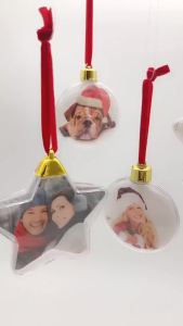 Sacesr Crafts with Hanging String Home Decor Creative Shape New Year Gifts Photo Frame Christmas Tree Ornaments Transparent Ball T2Y7B