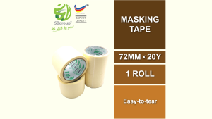 Sweettape Easy Hand Tear Masking Tape (Heat resistance & No glue residue) 72mm x 20yards SB20