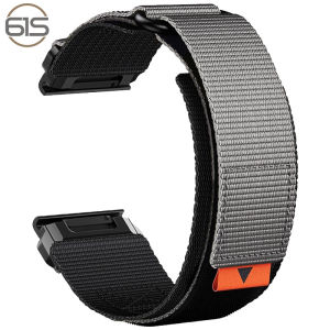 61S Velcro Nylon Watch Strap Compatible Garmin Jiaming Fenix8/7XPro/5X6X Anduo Outdoor Sports