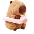 BEIBEI Summer Capybara Plush Toy Cute Swimming Circle Capibara Anime Fluffty Toy Capybara Stuffed Toy Soft Capybara Plush Doll Birthday Gift. 