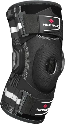 NEENCA Professional Knee Brace for Knee Pain Hinged Knee Support with Patented X-Strap Fixing System for Pain Relief Arthritis Meniscus Tear ACL PCL MCL Runner Sport -FSA/HSA Eligible