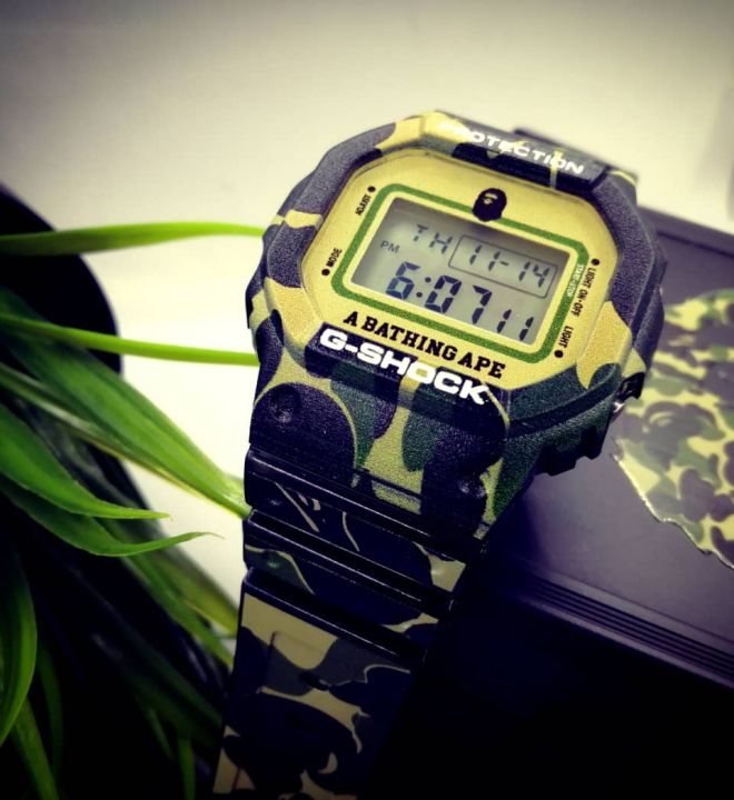 LW13] ORIGINAL CASIO G-SHOCK DW5600 x BAPE CAMO CUSTOM BNB | Lazada