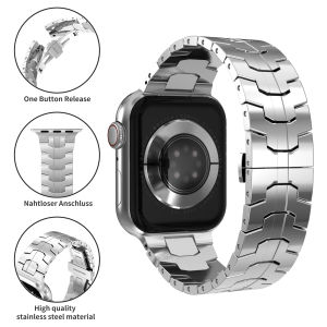 Luxury Modification Kit Mod Metal Frame Bezel For Apple Watch 10 Band Ultra 2 49mm Case 42mm 46mm iWatch Series Ultra 10 9 8 7 SE2 6 5 4 3 45mm 44mm 40mm 41mm Watchband Strap for Men