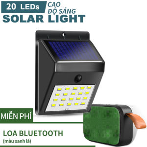 Đèn Led Năng Lượng Mặt Trời 20 led cảm ứng chuyển động(Loa Bluetooth miễn phí)