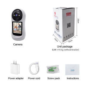 cctv v380 pro terbaru Terpencil Video Call Kamera CCTV 4MP HD Deteksi Suara Tangisan Bayi Kamera Dalam Ruangan cctv sambung hp jarak jauh