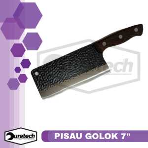 Pisau Daging Golok Besar Piso 7" Pisau Dapur Chef Meat Knife Cleaver / Pisau Golok Besar Piso Stenlis Jumbo Tulang Ayam Cacah Daging / Alat pemotong daging stainless / Piso Koki Tajam Japanese Knife Super Premium