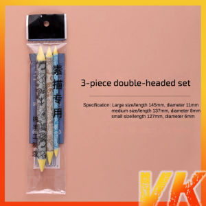 PINK 3PCS Sketch Paper Eraser Pen Paper Roll Pens Style White Charcoal Drawing Tools Artist Supplies