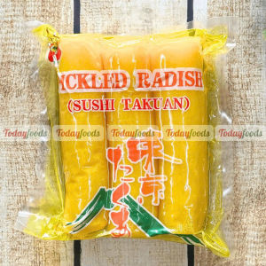 Củ Cải Vàng Muối Sushi Takuan 1KG – Giòn Chua Mặn Ngọt – Tiện Lợi Cho Quán Sushi Kimbap