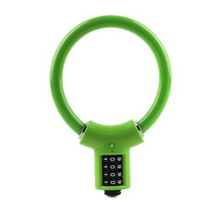 FGJHD 4 Digit Combination Bike Cable Lock Portable Steel Cable Ring Lock Flexible PVC Cover Bicycle Combination Lock Bicycle