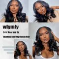 5x5 Wear and Go Glueless Bob Wig Human Hair Pre Plucked Pre Cut Glueless Wigs for Black Women Body Wave Lace Front Wigs Human Hair No Glue Lace Closure Wig for Beginners 180% Density 12 Inch. 
