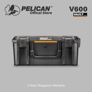 PELICAN - V600 VAULT LARGE EQUIPMENT CASE W/FOAM (Pick N Pluck™ foam) 3 YEARS WARRANTY