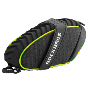 ROCKBROS Bicycle Saddle bag With remote lights & Rain cover Mountain bike Folding Bike accessories