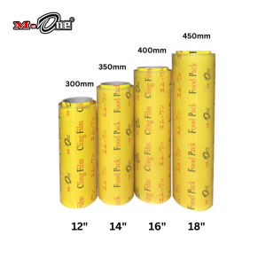 M-ONE PVC Food Wrap / PVC Cling Film 3"core 12" / 14" / 16" / 18" x 400yards