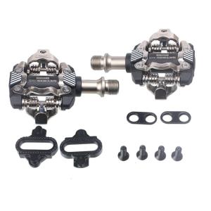 Pair of Nylon Pedals Platform Mountain Bike Pedal Self-Locking Pedal Non-Slip Nylon Fiber Platform Tension Adjustment