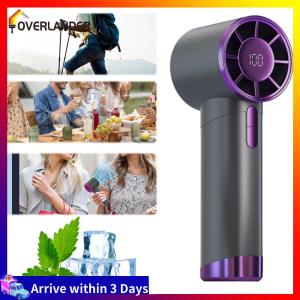 【Fast Shipping】 Rechargeable Tower Fan with Turbo Function 100 Gear Wind Handheld Portable Fan for Indoor and Outdoor Cooling
