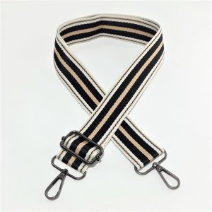 Tali Tas Kanvas Garis Lapis Kuat Elegan Lebar 4Cm Panjang 125cm Adjustable