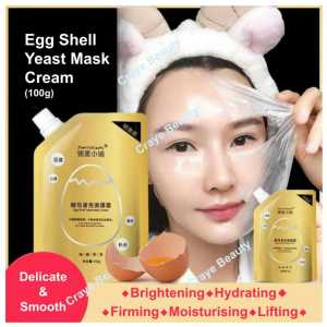 Egg Shell Yeast Collagen Mask Natural Moisturising Hydrate Brightening Facial Mask Muka 100g