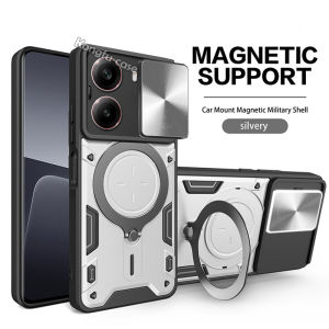 กล้องเลื่อนเคสเลนส์สำหรับ Xiaomi Poco X7 X6 Pro PocoX7Pro PocoX7 PocoX6Pro 5G เคสแหวนหุ้มเกราะเคสโทรศัพท์กันกระแทกกรอบตัวยึดกดป้องกันเลนส์กล้องแข็งฝาหลัง