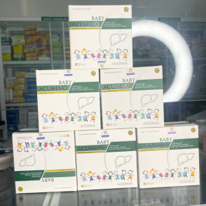 Acumino Baby Bổ Gan Giải Độc Mề Đay Mẩn Ngứa Cho Trẻ Dạng Ống Nước Vị Ngọt Dễ Uống Hộp 20 Ống