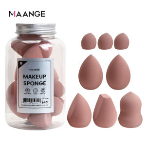 MAANGE 8Pc Soft Makeup Sponge Puff Cosmetic Puff for Foundation Make Up Multiple sizes Sponges