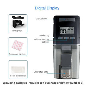 Automatic fish feeder WiFi pet intelligent feeder fish tank timed feeding goldfish turtle aquarium feeder Battery powered