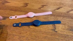 Waterproof AirTag Holder & Airtag Bracelet for Kids Compatible with Air Tag Tracker with Hidden Pin & Airtag Wristband Kids Accessories Silicone Case