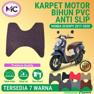 Karpet Motor New Scoopy Alas Pijakan Kaki All Type Honda News Scopy Keser Motor Anti Slip Bahan PVC Mie Bihun