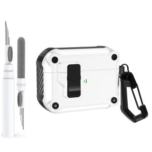 (Only Case) ZUZG Automatic Lock Case Compatible with AirPods 5/4 /Pro 2nd/1st Generation Cover with Keychain & Cleaning Kit [Front LED Visible] for Apple AirPods 5/4 Gen (2026/2024) (USB-C) Gen Case Automatic Snap Switch Secure Charging Case