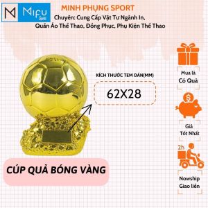 Quả bóng vàng bóng vàng Iwin kim loại cao cấp đồ lưu niệm thể thao cup giải thưởng đủ mọi kích cỡ cho mọi giải đấu
