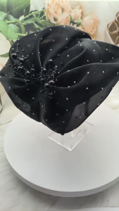 Elegant Beaded Hair Accessory For Women Vintage Fascinators Hat Headbands Halloween Headwear For Parties And Evening