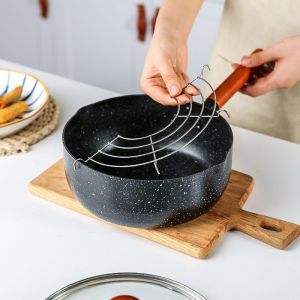 【Local delivery】32CM Frying Oil Strainer Steam Rack Frying Stainless Steel Oil Mesh Colander Kitchen Accessories