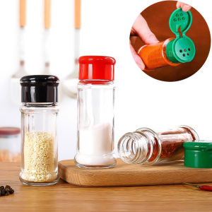 Transparent Seasoning Bottle Pepper Pot Salt Shaker/plastic Moisture-proof Leak-proof Seasoning Bottle/kitchen Seasoning Storage Container