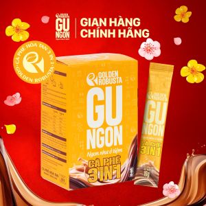 Cà phê GU NGON - 3in1 Vị Nguyên Bản - 18 gói x 16gr
