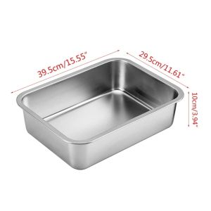 for Cat Litter Pan for Older Cats Stainless Steel Small Smooth Surface Never Rus2026