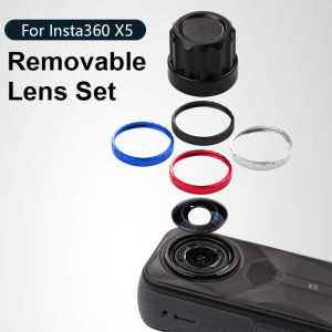 Removable Lens Set For Insta360 X5 Comes with Tools-Easy to Replace For Insta 360 X5Accessories