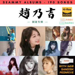 [190首] USB Pendrive Music 音乐USB 赵乃吉国语专辑 mp3 超高音质 16gb 流畅播放 Seammy Songs 车载音乐
