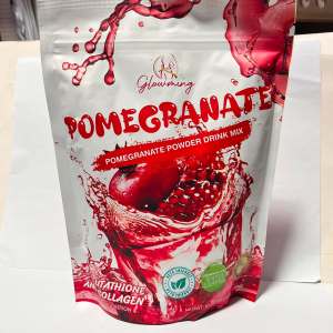 Glowming Pomegranate and Coffee Powder Drink Mix with Glutathione and Collagen 10 Sachets