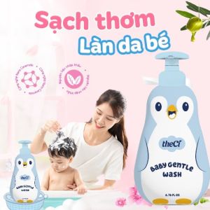Sữa Tắm Gội Cho Bé 2in1 TheCi Baby Gentle Wash 200ml – Dịu Nhẹ Không Chất Bảo Quản An Toàn Cho Da - Happy Life 4Kid