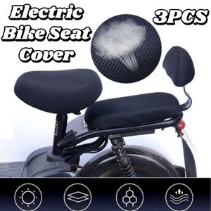 3PCS Electric Bicycle Seat Cover Motorcycle Bicycle Seat Cover Universal Seat Cover Breathable Mesh Cover