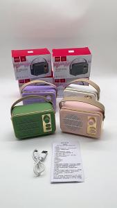 New K3 retro Bluetooth Speaker Bass TWS InternetSpeaker Wireless High-Quality Sound Card Slot Speaker